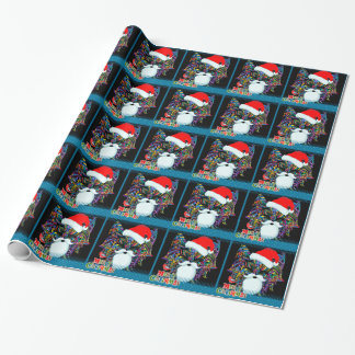 Papel De Regalo Gato psicodélico del navidad