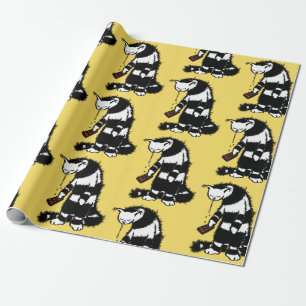 Papel De Regalo Gato raro y divertido de chocolate