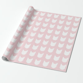 Papel De Regalo Gato Rosa de Lunares