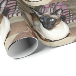 Papel De Regalo Gato siamés que se relaja en el sofá