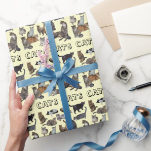 Papel De Regalo Gatos