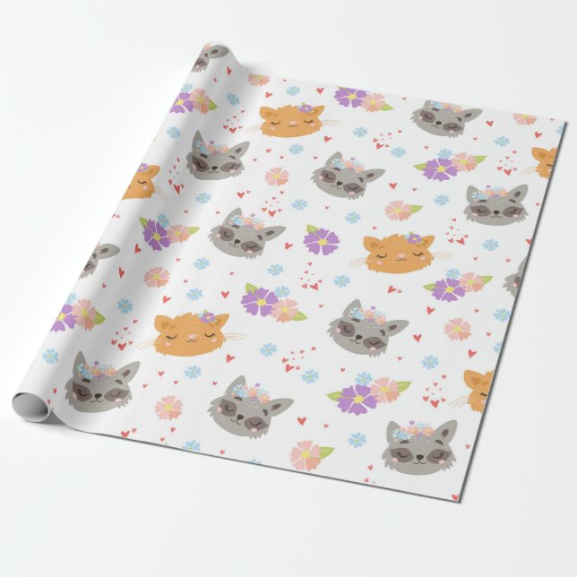 Papel De Regalo Gatos (Desenrollado)