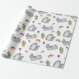 Papel De Regalo Gatos