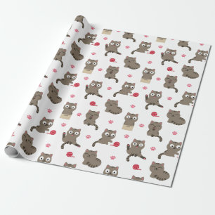 Papel De Regalo Gatos