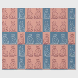 Papel De Regalo Gatos