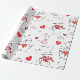 Papel De Regalo Gatos cortos