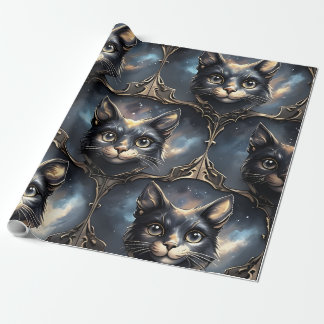 Papel De Regalo Gatos cósmicos