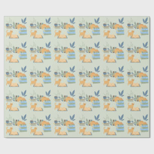 Papel De Regalo Gatos de Biblioteca