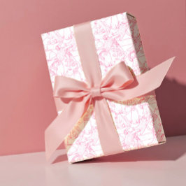 Papel De Regalo Gatos de garabato rosa intenso: patrón moderno y l
