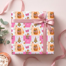 Gatos de Navidad Divertidos Coloridos y Retro