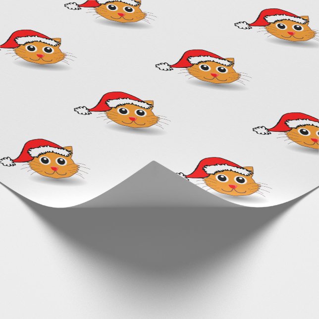 Papel De Regalo Gatos de Santa (Esquina)
