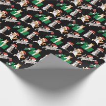 Gatos de Tabby decorando graciosos Navidades negro
