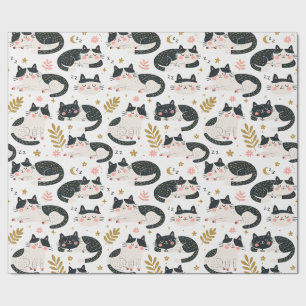 Papel De Regalo Gatos durmiendo