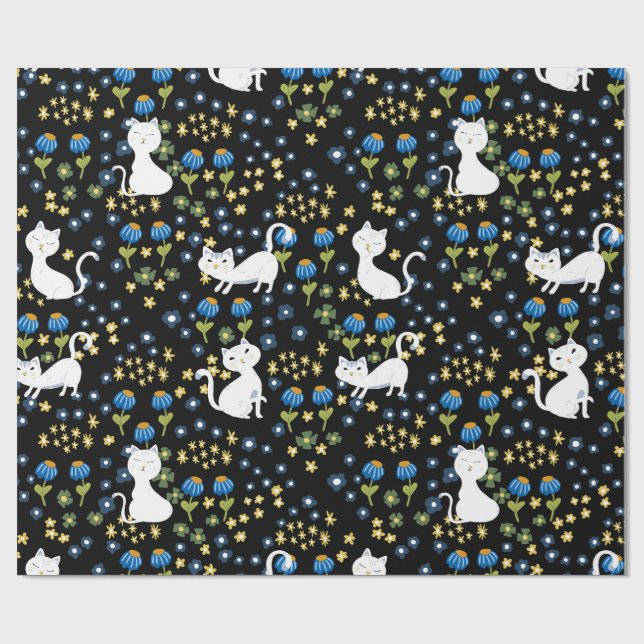 Papel De Regalo Gatos lindos (Superficie plana)