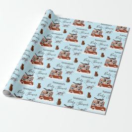 Papel De Regalo Gatos lindos en regalo de cumpleaños de invierno p