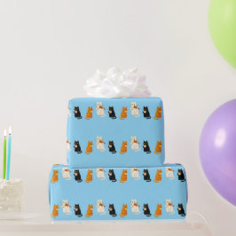 Papel De Regalo Gatos Musicales