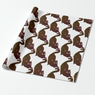 Papel De Regalo Gatos Negros