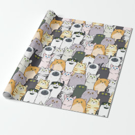 Papel De Regalo Gatos y más gatos