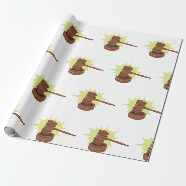 Papel De Regalo Gavel (Desenrollado)