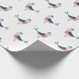 Papel De Regalo Gaviotas de marinero cortas sobre blanco