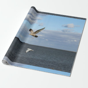 Papel De Regalo Gaviotas en vuelo
