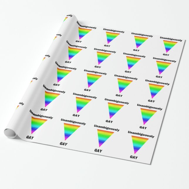 Papel De Regalo Gay inequívoco (Desenrollado)