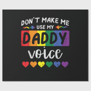 Papel De Regalo Gay No Me Hagas Usar Voz De Papá