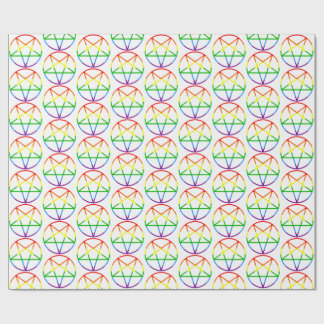 Papel De Regalo gay pride flag pentagram rainbow