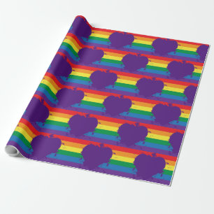 Papel De Regalo Gay Pride Love Heart