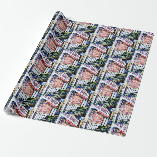 Papel De Regalo Gaye Elise Beda, elegante, artística, de moda, car (Desenrollado)