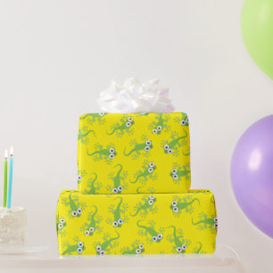 Papel De Regalo Gecko Lizards Birthday Party Cute Kids