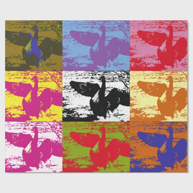 PAPEL DE REGALO GEESE (Superficie plana)