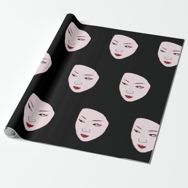 Papel De Regalo Geisha (Desenrollado)