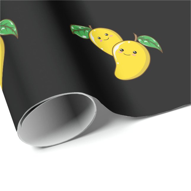 Papel De Regalo gelbe Mangos (Esquina del rollo)
