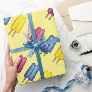 Papel De Regalo Gemelos Gemelos Popsicles Hielo Lolly Lollies Summ