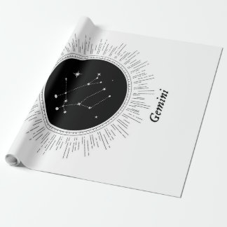 Papel De Regalo Gemini Zodiac Rótulos Canvas | Grandes regalos de