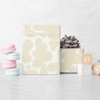 Papel De Regalo Gender Neutral Gift Wrap | Beige Cow Print