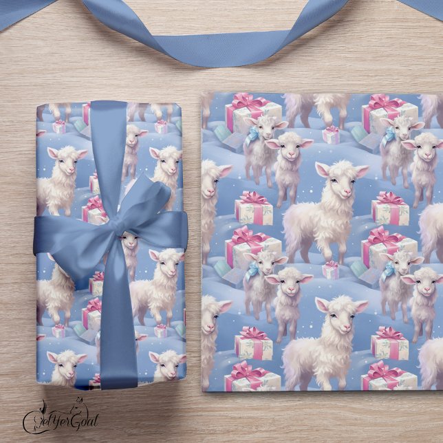 Papel De Regalo Gentle Pastel Lambs y Regalos Sm (Subido por el creador)