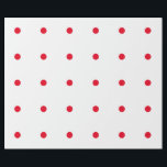 Papel De Regalo Geometic Red Polka Dots Patrones Personalizado Bla<br><div class="desc">Diseñado con patrones rojos de fondo blanco sólido. Puede cambiar a cualquier color de fondo como desee. ¡Ideal para cumpleaños,  fiestas o cualquier celebración o evento!</div>