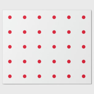 Papel De Regalo Geometic Red Polka Dots Patrones Personalizado Bla