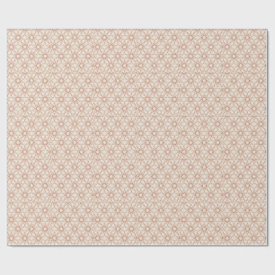 Papel De Regalo Geometría de estrella quíntuple en terracota y mar