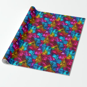 Papel De Regalo Geometría de Neon Radiant