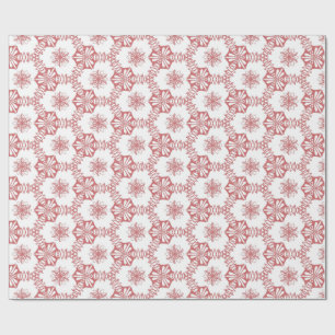 Papel De Regalo Geometría rosa floral