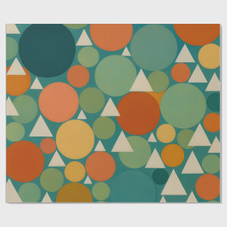 Papel De Regalo Geometric Bloom - Circles and Triangles in Harmony
