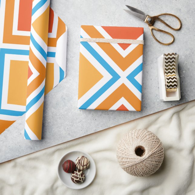 Papel De Regalo Geométrica abstracta de diamante (Artesanía)