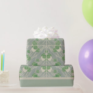 Papel De Regalo Geométrica verde 1915 Hannah Borger Overbeck