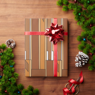 Papel De Regalo Geométrico de mediados de siglo moderno