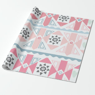 Papel de regalo geométrico pastel