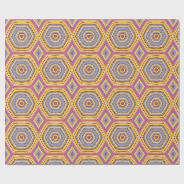Papel de Regalo Geométrico Prisma Solar (Superficie plana)