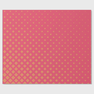 Papel de regalo geométrico rosa y amarillo